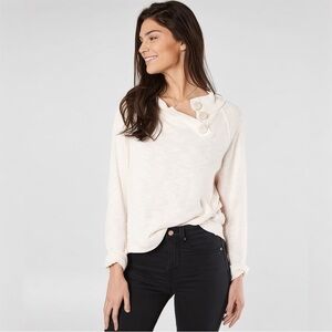 Free People/We The Free Don’t Forget Me Cream Top In Size Small